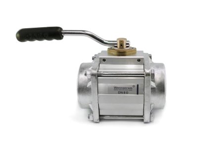 Ball Valve DN80 with Aluminium Threading Flanges and for Welding