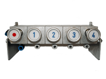 Control block for seven compartments