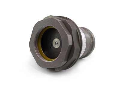 VR1 adaptor with flame arrester with short axle